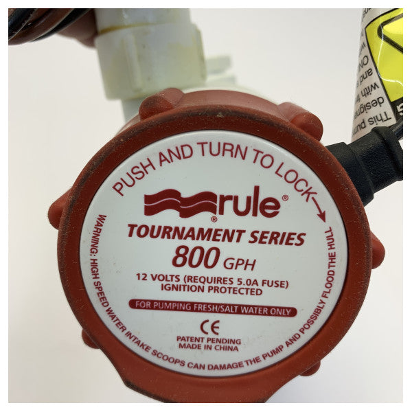 Regola 403CM Pumpa ta' Aerator Livewell - 800 GPH - Pumpa tal-Bilge Marittima 