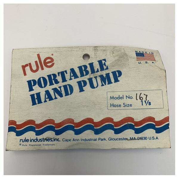 Bomba manual ABS Rule 10 galones - Bomba de achique manual marina - 167 