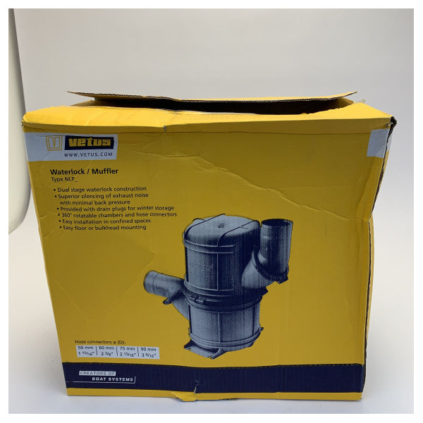 Vetus Waterlock Heavy Duty NLP50HD marint avgassystem 
