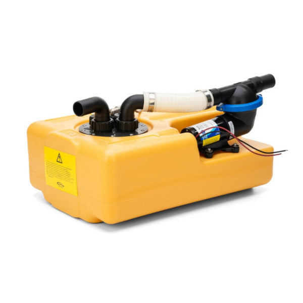 Jabsco Abwassertank-System 35L mit 12V Zerkleinerungspumpe und Sensor 