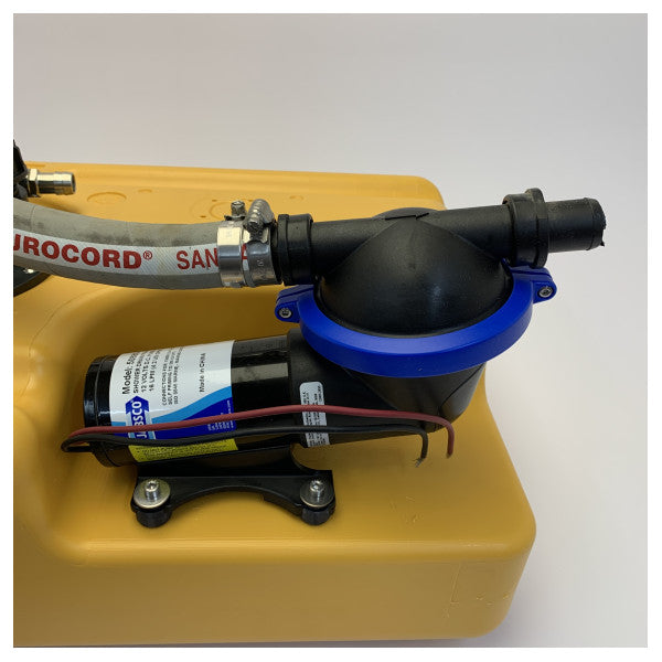Jabsco Abwassertank-System 35L mit 12V Zerkleinerungspumpe und Sensor 