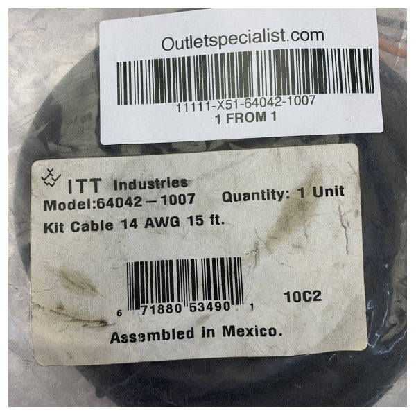 Câble d’extension Jabsco -64042-1007 - 15 ft /4,5 m 