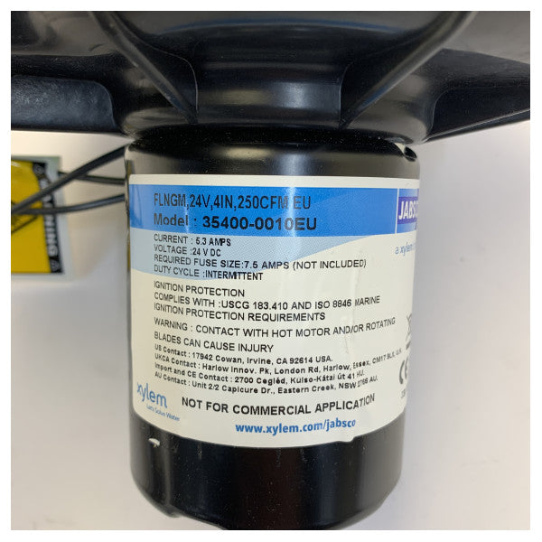 Jabsco 35400-0010EU Морски вентилационен вентилатор - 24V 