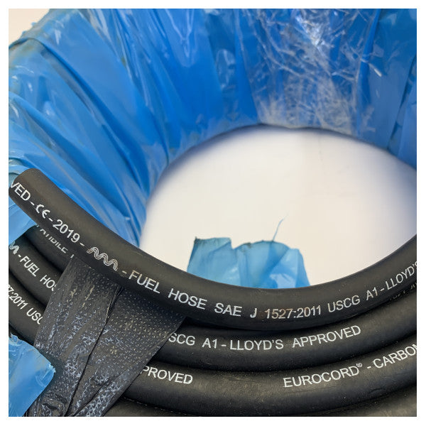 Eurocord Carbomarine خرطوم وقود 10x19 مم - 40 م - خرطوم وقود بحري أملس 