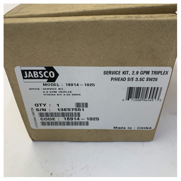 Jabsco 18914-1025 Pump Housing Kit - Diaphragm Pump Spare Part 