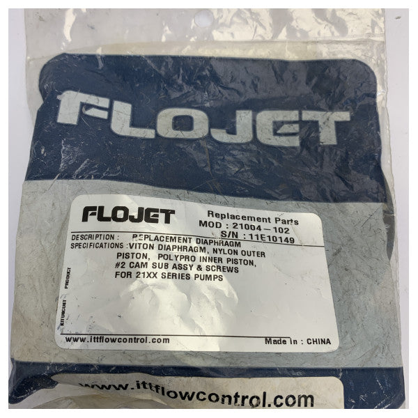 Flojet 21004-102 Diaphragm Kit (Viton/PP) - Marine Pump Spare Part 