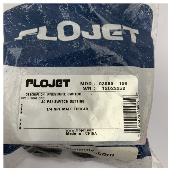 Flojet trykafbryder 30 PSI til 2100-serien - 2095-105 