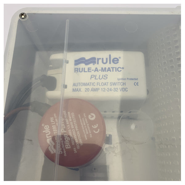 Rule 97A-24M bruser-bundvandspumpesystem 500 GPH 24V 