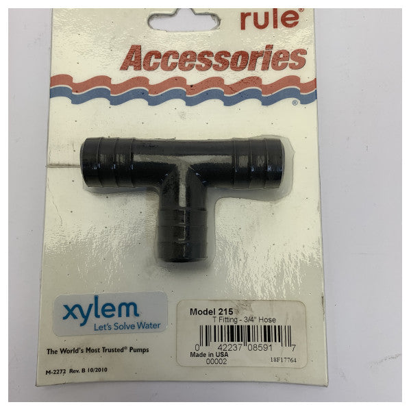 Правило 215 3/4 дюйма 19 мм T-подібний морський з’єднувач для шланга 