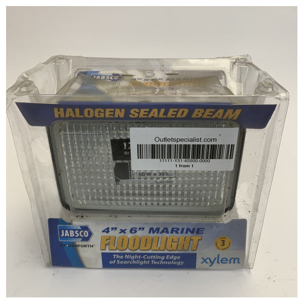 Jabsco 45900-0000 Marine Flutlicht - 12V 30W Sealed-Beam-Decklicht 