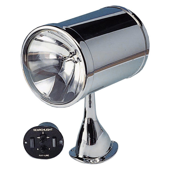 Jabsco 62040-4006 Holofote Marítimo - Farol de Busca de Montagem Fixa em Cromo de 7 Polegadas - 24V 