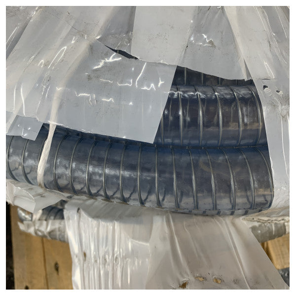Manguera de succión y presión marina Jabsco Armorvin HNA de PVC reforzado de 25 mm - Rollo de 60 m 
