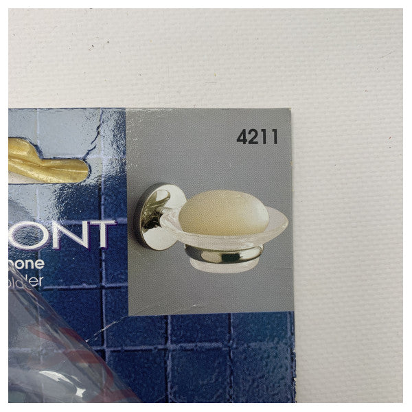 Vermont Gedy 4211 Soconte de savon Design élégant avec finition chromée