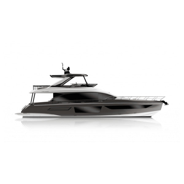 Azimut 53 fly Deck Starboard Forward Window Glazing Panel - A000161559