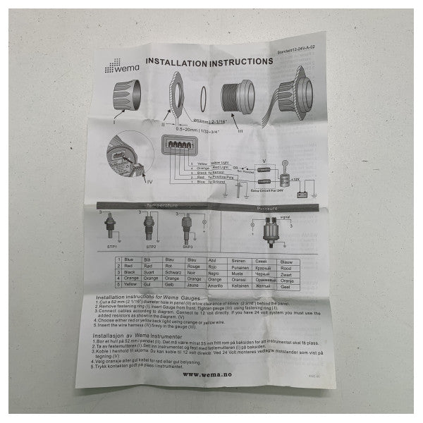 Wema držanje tenkovske razine crno 12/24V - 110398