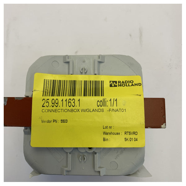 NAT01用電気接続ボックス Hensel DK 0202 G（取付ブラケット付き） 