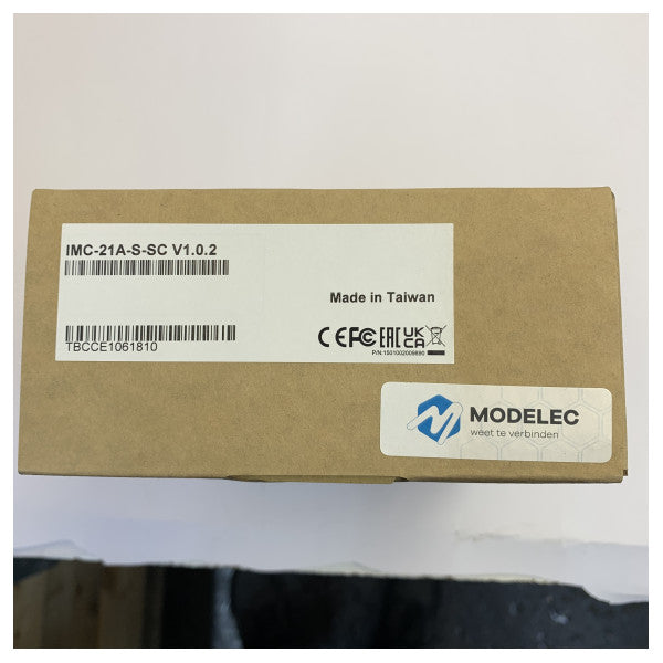 Moxa IMC-21A-S-SC Industrial Ethernet-to-Fiber Media Converter 10/100BaseT(X) to 100BaseFX 