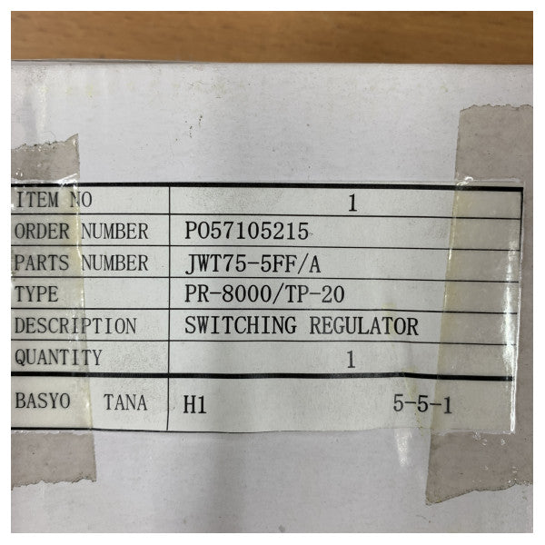 Tokyo Keiki PR-8000 - JWT75-5FF/A - Autopilot-koblingsregulator strømforsyning 