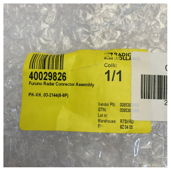 Furunoレーダーコネクタアセンブリ PH-XH 6ピン ケーブル 03-2144(6-6P) 