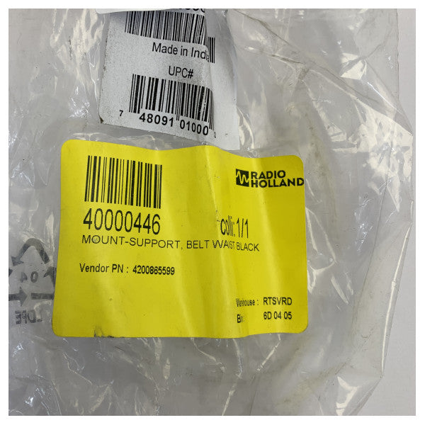 Motorola 4200865599 Waist Belt Mount Support for Two-Way Radios - Black 