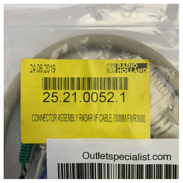 Furuno VR-3000 VDR Radar I/F Cable Assembly 700mm 24S0251-1, BNCx5 to D-Sub15 