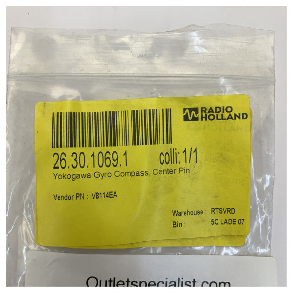 Yokogawa gyrokompas center pin V8114EA til CMZ500 CMZ700 KM014 MKM022 