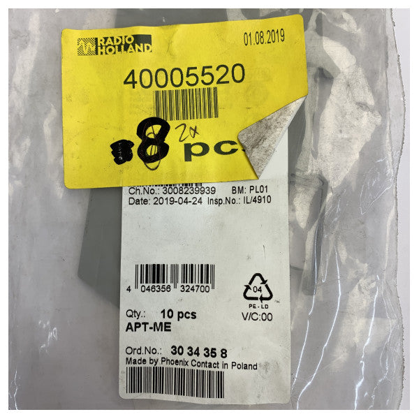 Phoenix Contact APT-ME Cover Profile Carrier for Terminal Strips - Pack of 10 