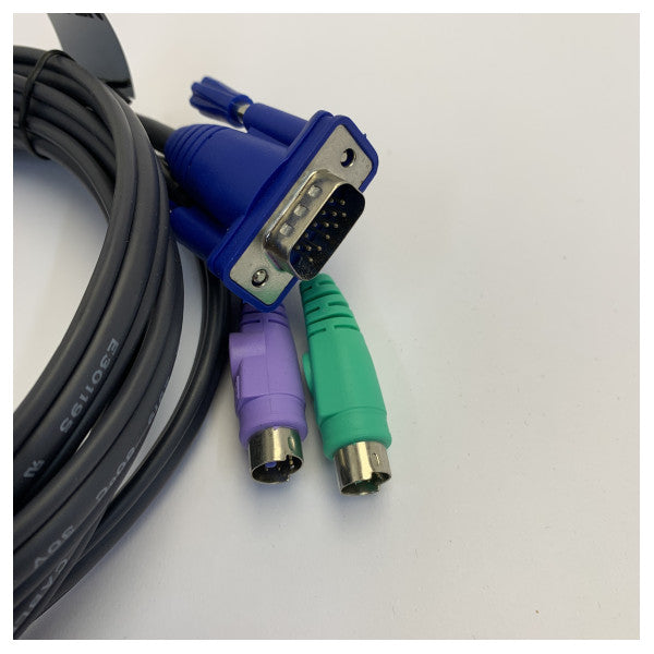 Aten 2L-5202P PS/2 KVM-kabel 1,8 m med 3-i-1 SPHD-kontakt 