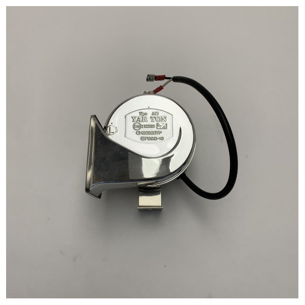Yarton HYF-360MR Klaxon Marin Électrique en Acier Inoxydable - Klaxon de Signalisation Durable 12/24V pour une Communication Maritime Sécurisée 