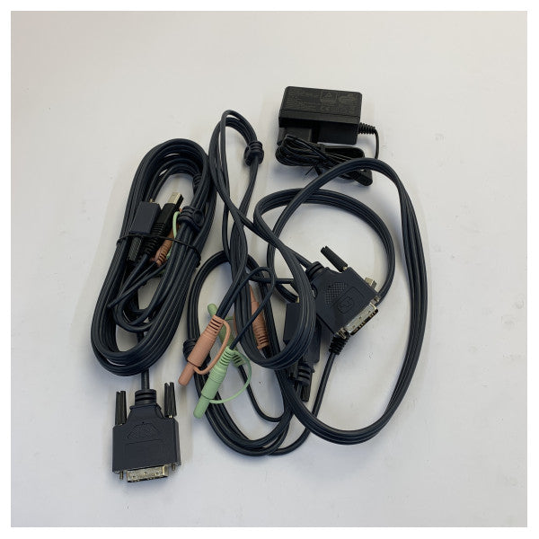 Aten CS1762A 2-Port USB DVI KVMP Switch with Audio and Cables 