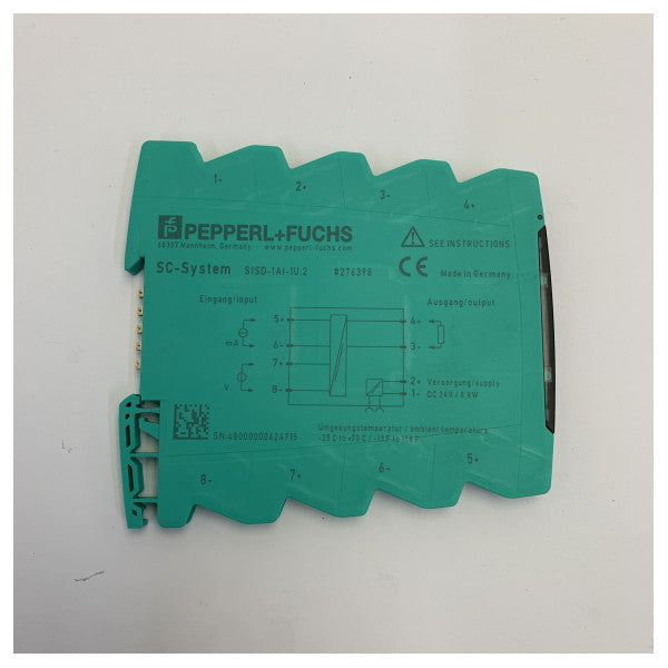 Pepperl+Fuchs S1SD-1AI-1U.2 Signalkonditionerare 24VDC ±10V DIN-skenemontering 