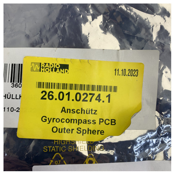Raytheon Anschutz Standard 20 Gyrocompass Outer Sphere PCB 110-222.22 