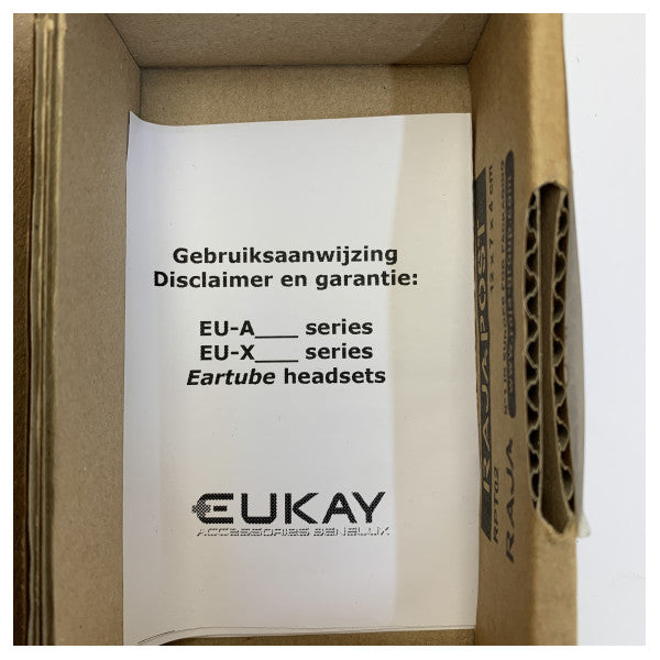 Eukay EU-XSE2W-M7 2-leders overvågnings-walkie-talkie-headset 