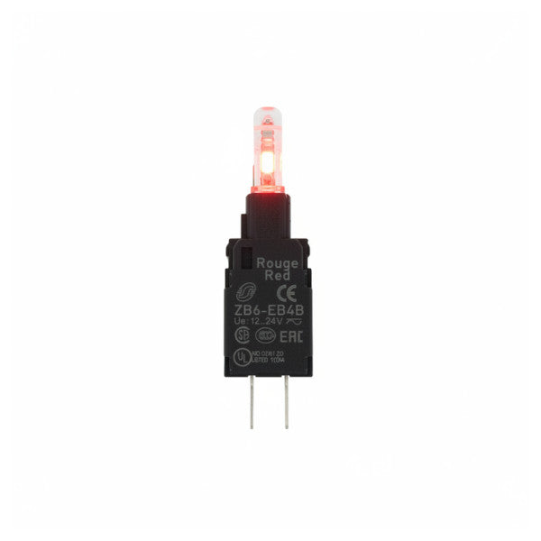 Schneider Electric Harmony XB6 ライトブロック ZB6EB4B 赤 12-24V 30V AC/DC LED エレメント 