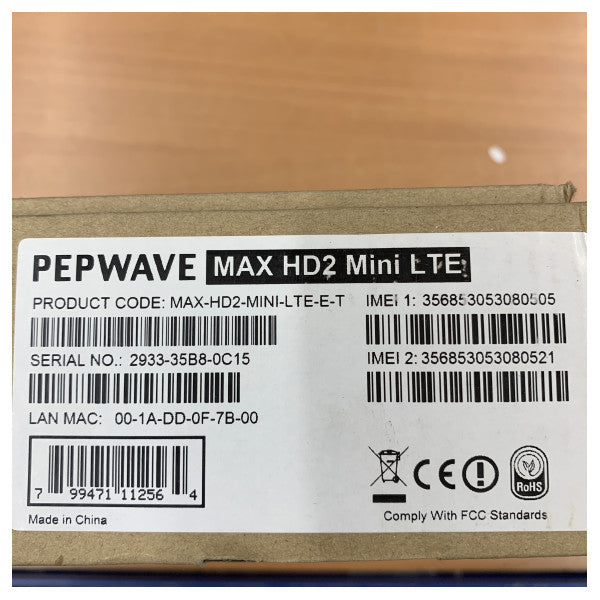 Pepwave MAX HD2 Mini Global Çift 4G LTE Deniz Mobil Yönlendirici 