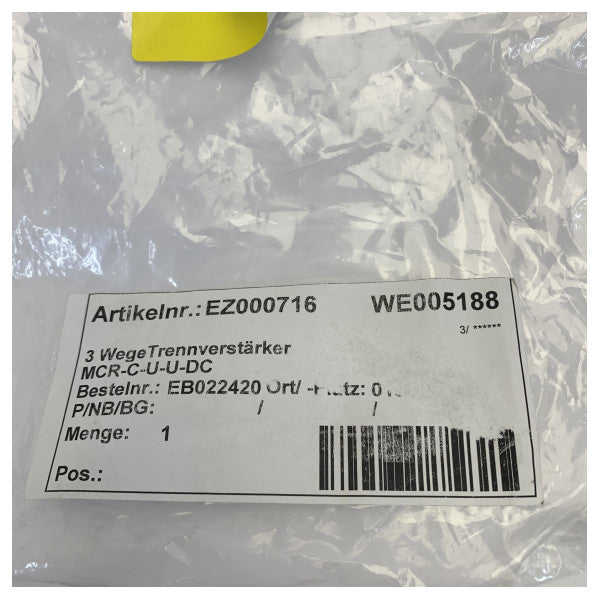 Phoenix Contact EZ-000716 Signalwandler & Isolator - unbenutztes Marine-Grade-Modul 