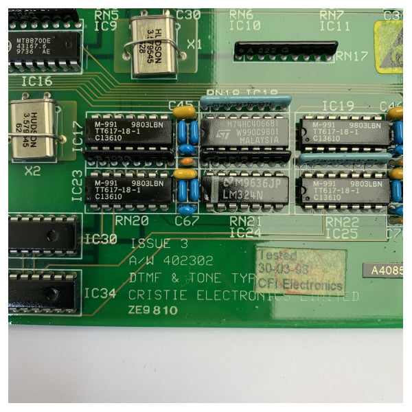 Marinex Christie A402302 Placa de Circuito Impresso Interna para Componentes de Eletrónica Marinha 