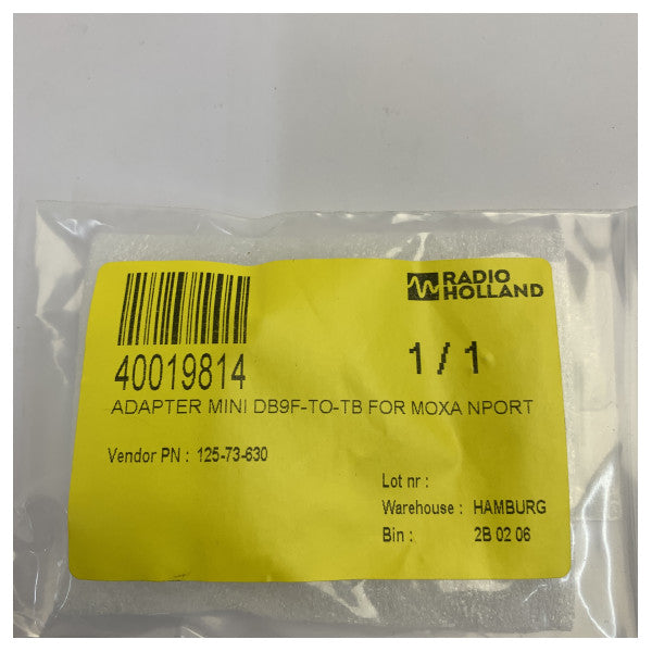 MOXA DB9F-TO-TB Αντάπτορας Σειριακής Θύρας σε Κλέμα για Συσκευές NPort 