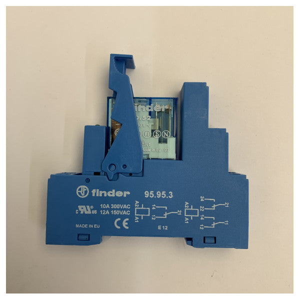 Finder elektrisk relé og sokkel EZ000814 - marin-klasse plug-in-relé 