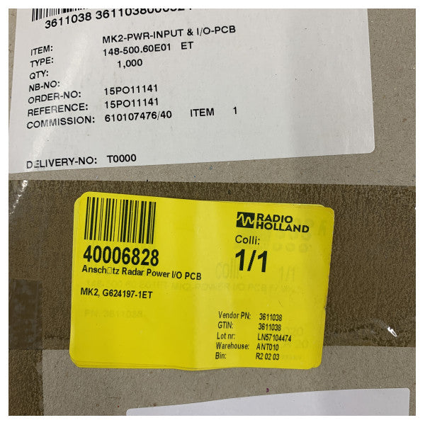 Raytheon 148-500-60E01 Морська електронна плата керування 148-500.60-00B 