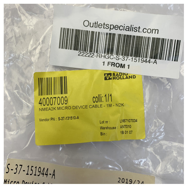 Cobham SATCOM BeCu Marine Electronics -kaapeli S-37-151944-A 