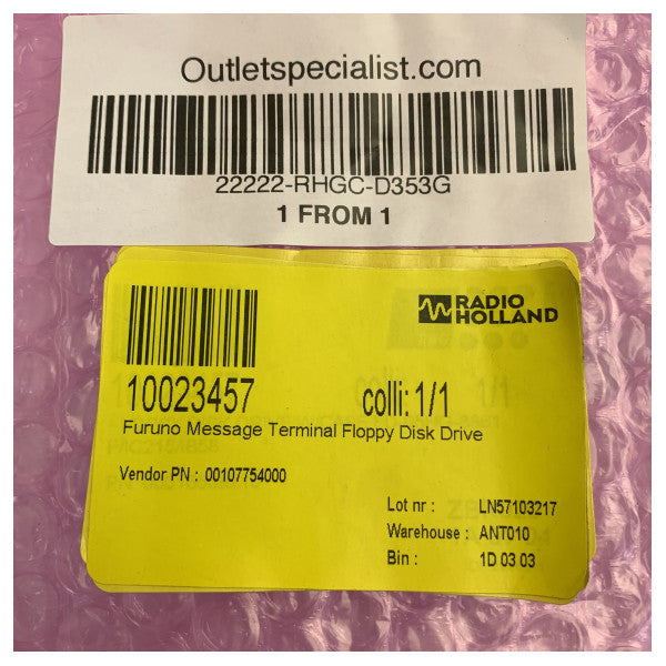 Вътрешно флопи дисково устройство Furuno D353G за морска електроника 