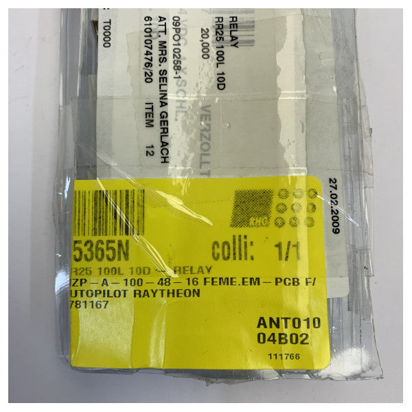 ZETTLER RR25-100L-10D 船舶・産業用電気リレー 