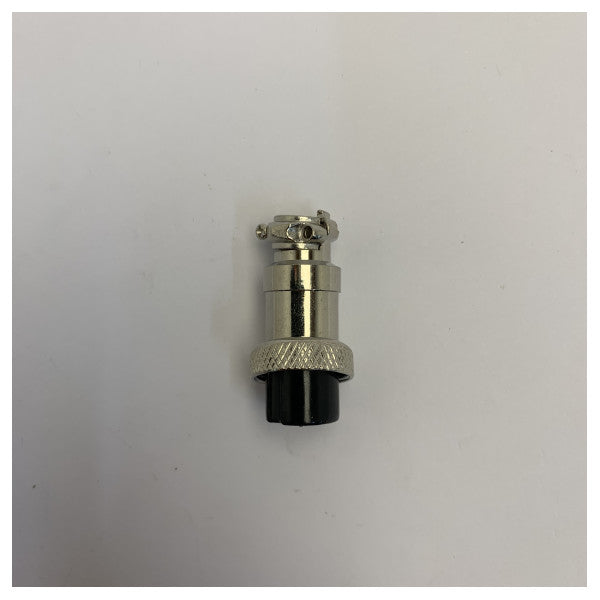 Conector eléctrico marino circular de 8 pines, enchufe con manguito y bloqueo roscado - 42-243-98 