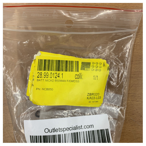 NCB850 Oppladbart NiMH-batteri 850mAh 