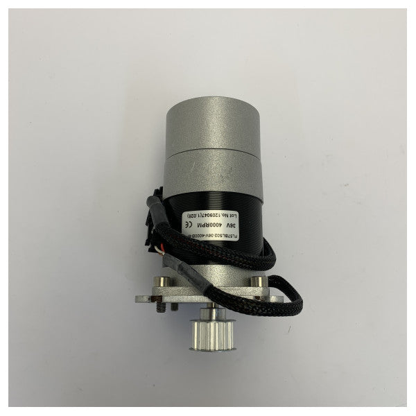 SERVO DC Brushless Motor with Pulley and Mounting Plate - S-62-134492 - New 