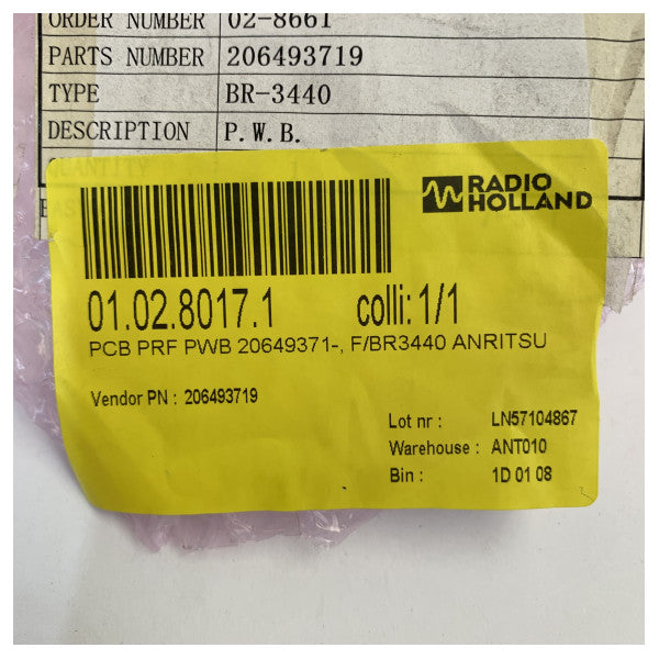 Komponent PCB radaru morskiego Tokyo Keiki BR-3440 