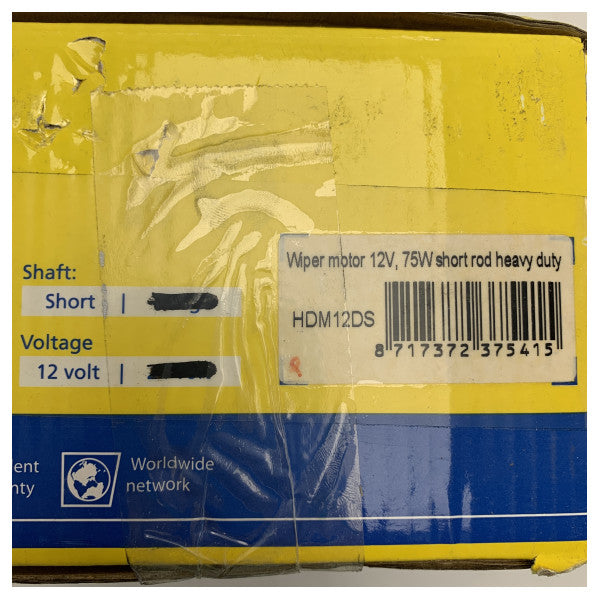 Vetus HDM12DS 12V Marine Vinduesvisker Motor 