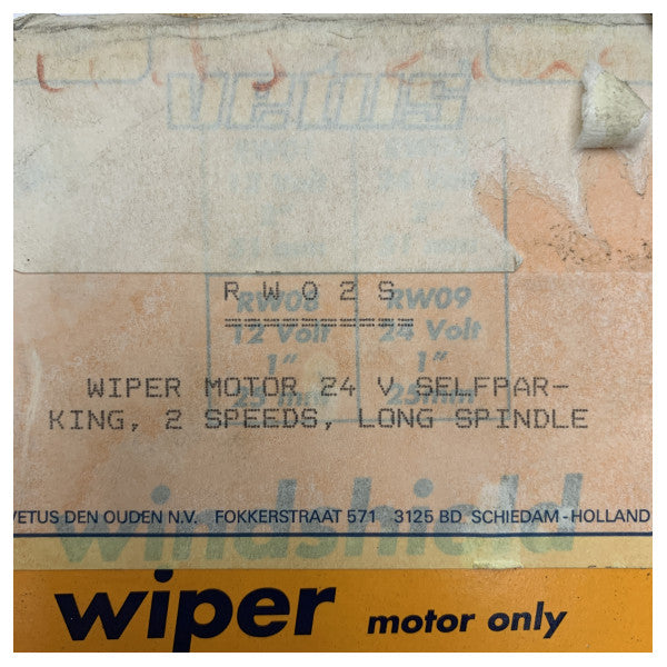 Vetus RW02S Marine 24V Dual Speed Wischermotor 