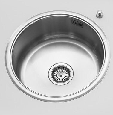 Alpes built-In round sink VF 41D stainless steel 410 mm